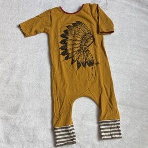 Mustard Yellow Kids One Piece